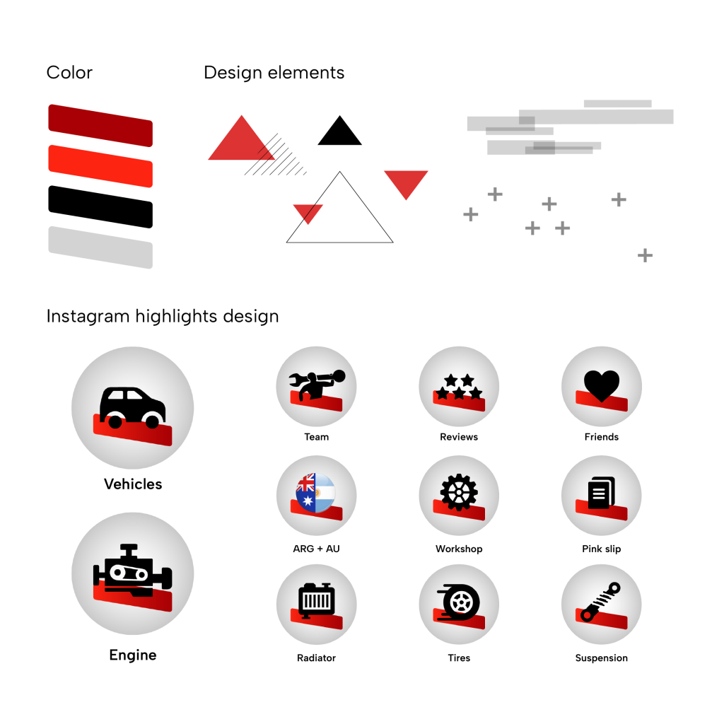 graphic elements identity mechanic design