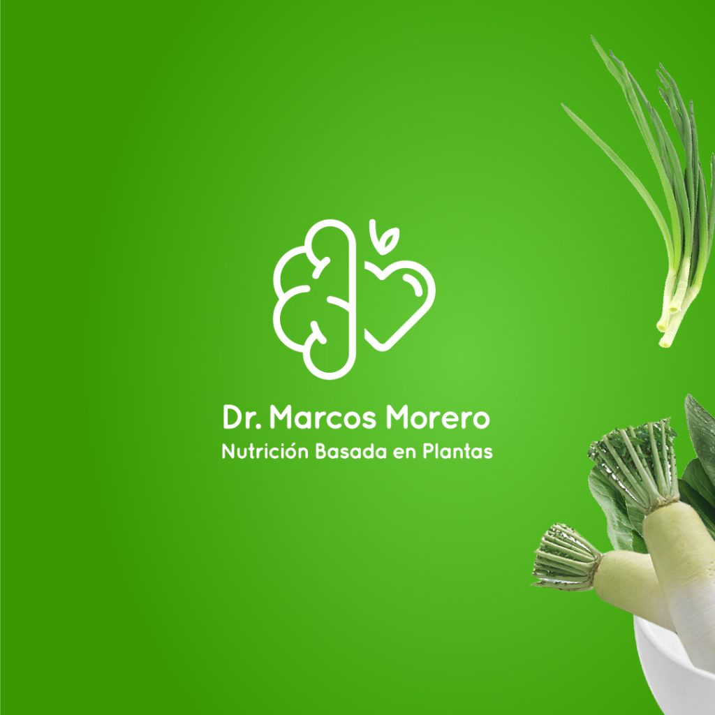 Diseño de logotipo nutricionista. Dieta basada en plantas.