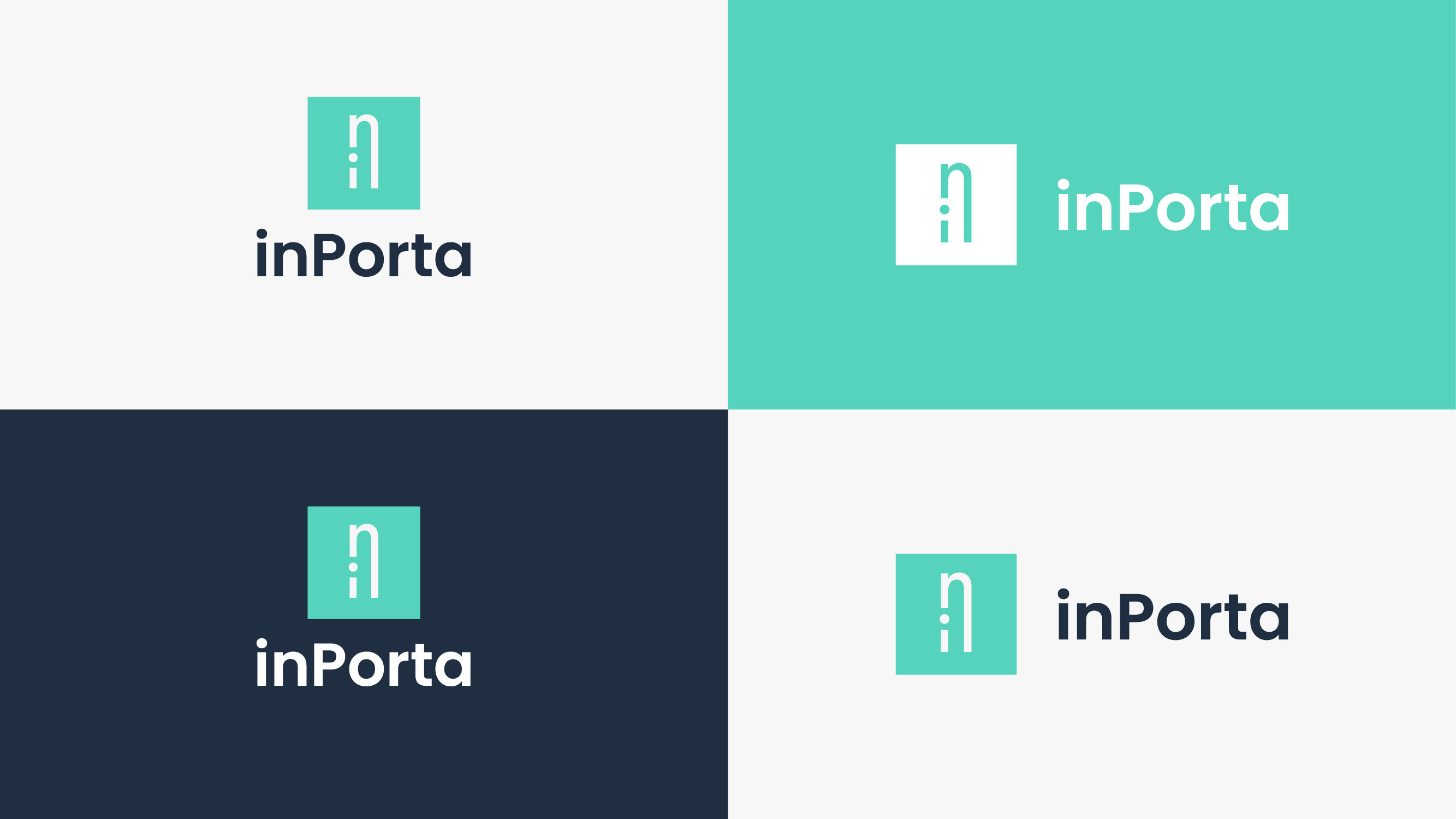 Creative Logo for InPorta Highlighting Growth and Transformation